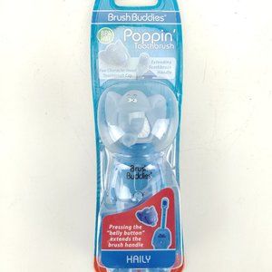 Brush Buddies Poppin' Toothbrush Haily Soft Kids Blue Elephant New in Package